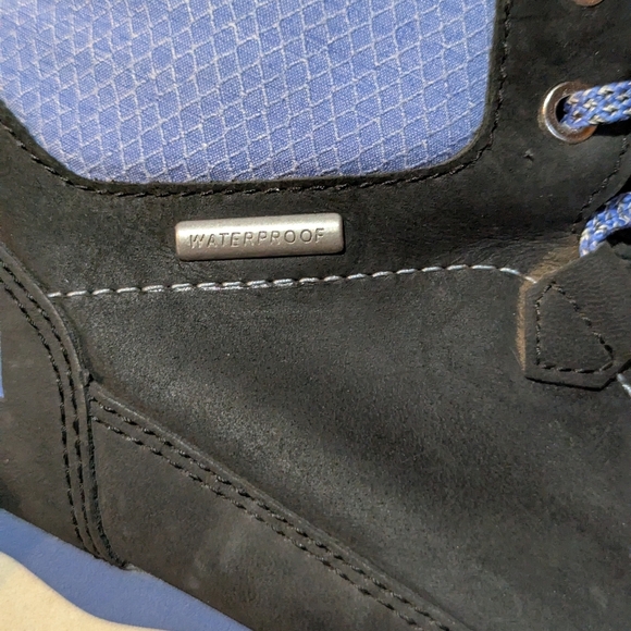 Forsake Loop Women's Black Periwinkle Leather Lace Up Hiking Boot Size US 7.5 - Picture 7 of 8